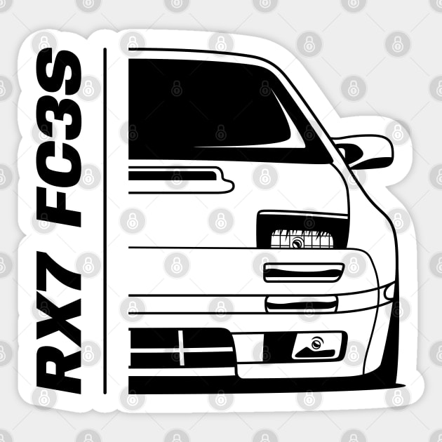 RX 7 FC Front Sticker by GoldenTuners